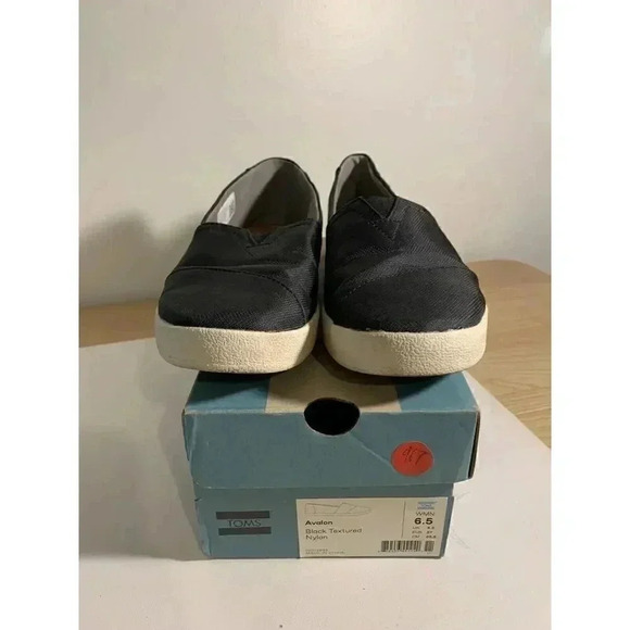 967. Toms-Avalon Black/textured/Nylon-US-6.5 Womens - Picture 1 of 4